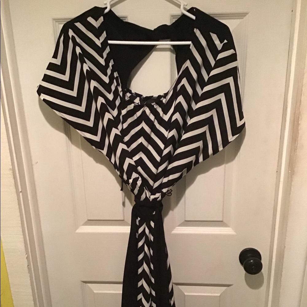 Lane Bryant chevron tie dress
